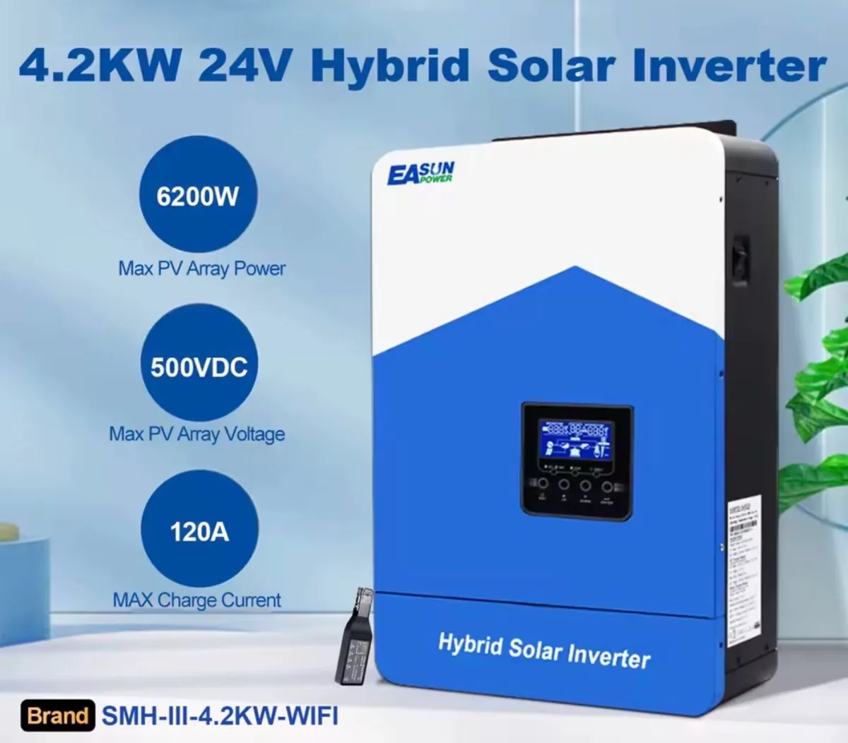 NEW 4.2KW Hybrid Solar Inverter Off Grid - Image 1