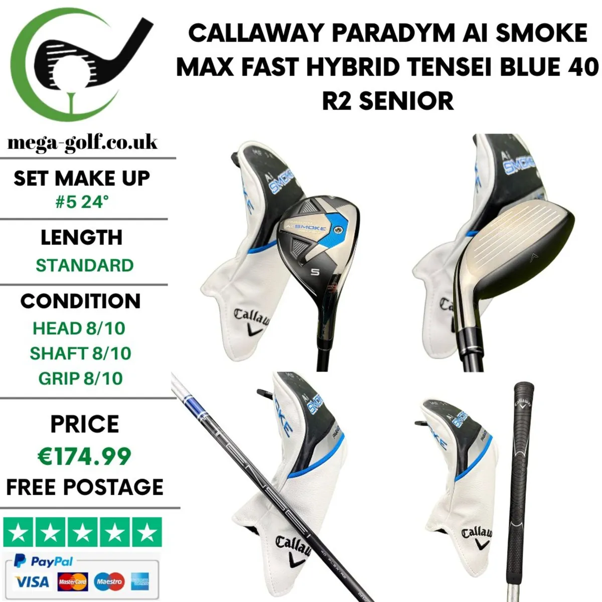 Callaway Paradym Ai Smoke Max Fast Hybrid / #5 24° - Image 1