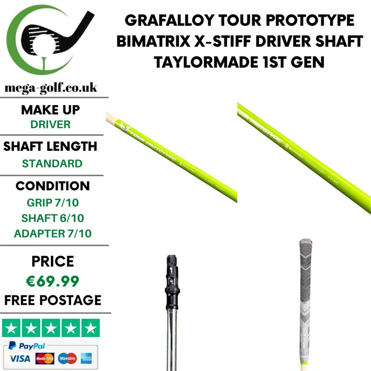 Grafalloy Tour Prototype BiMatrix X-Stiff Driver - Image 1