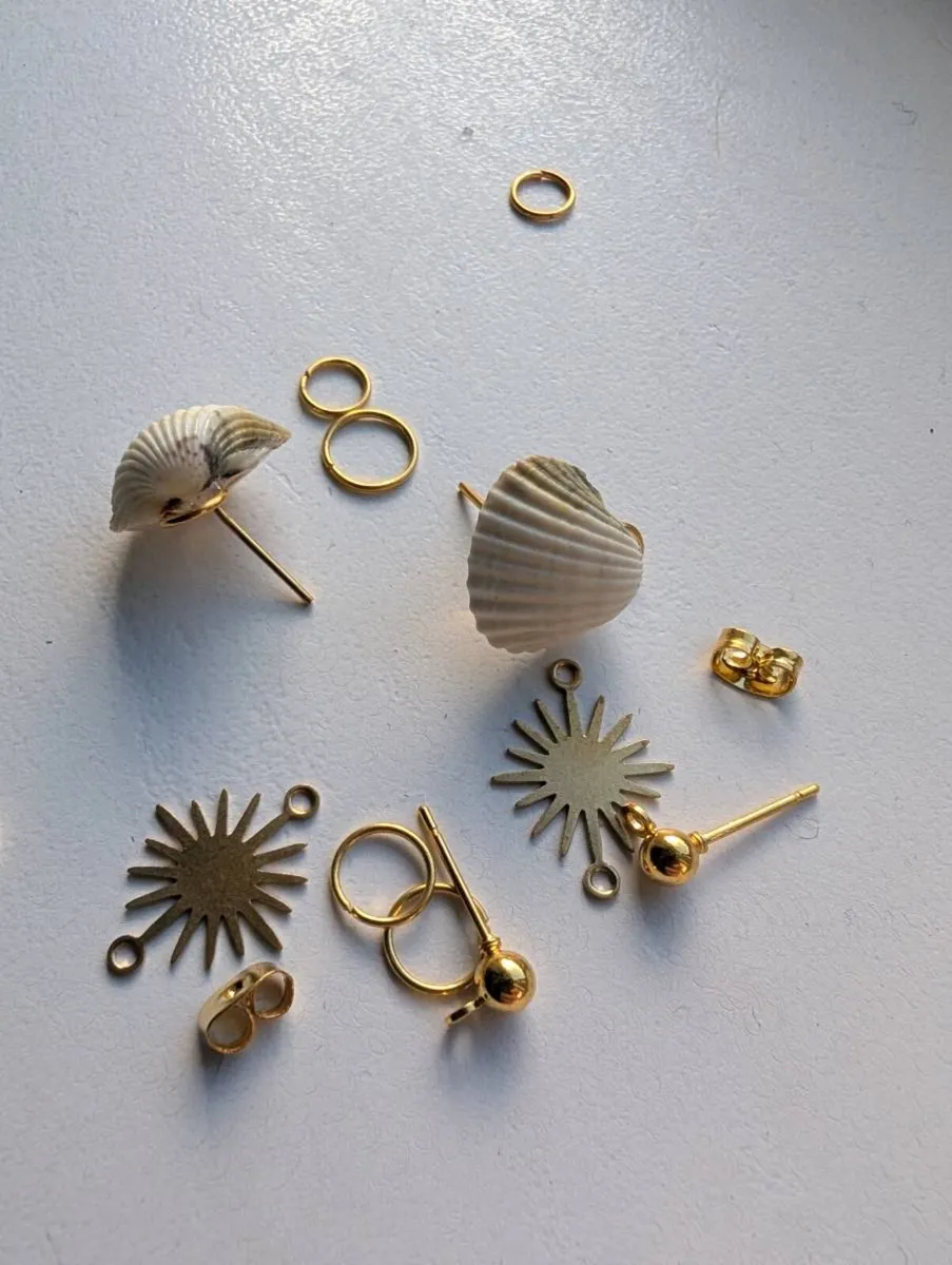 Handmade seashell earrings - Image 4