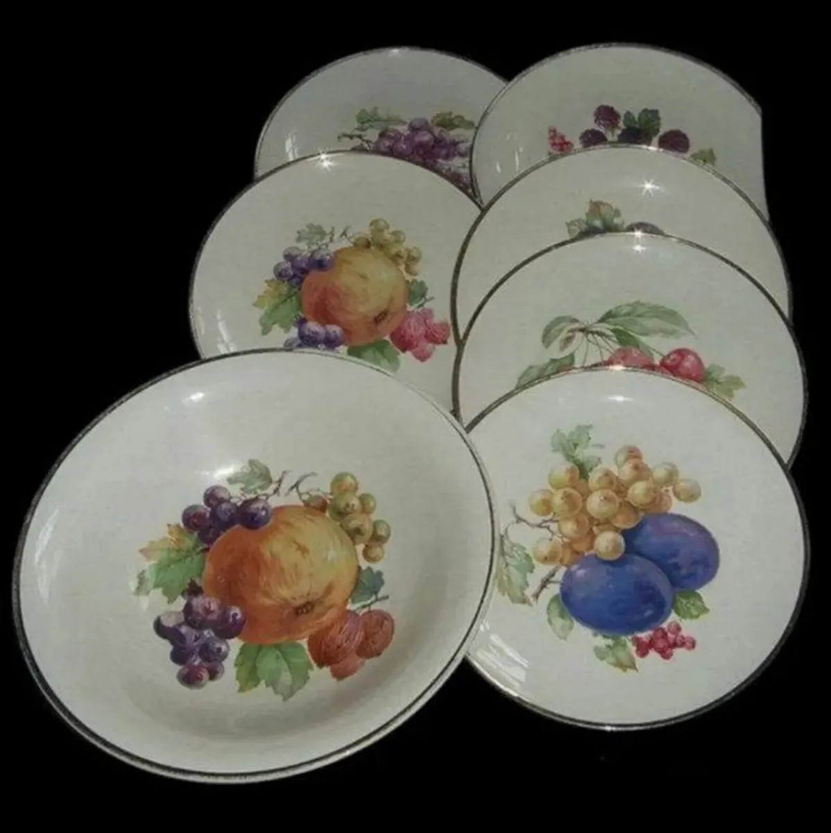 Vintage Serving Bowl Set 22ct Trimmed - Image 1
