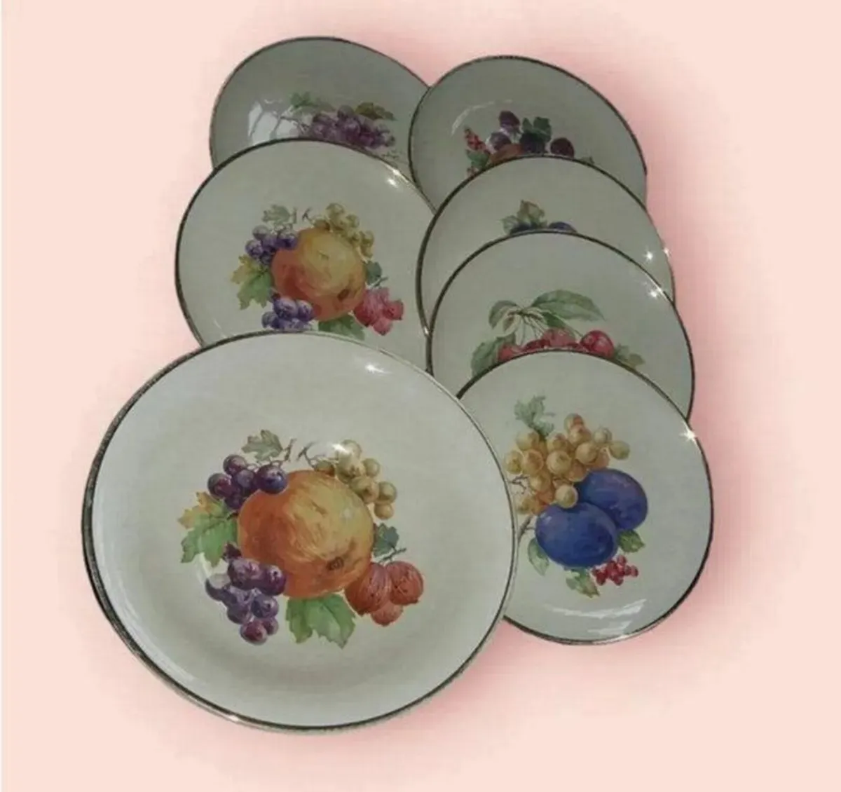 Vintage Serving Bowl Set 22ct Trimmed - Image 3