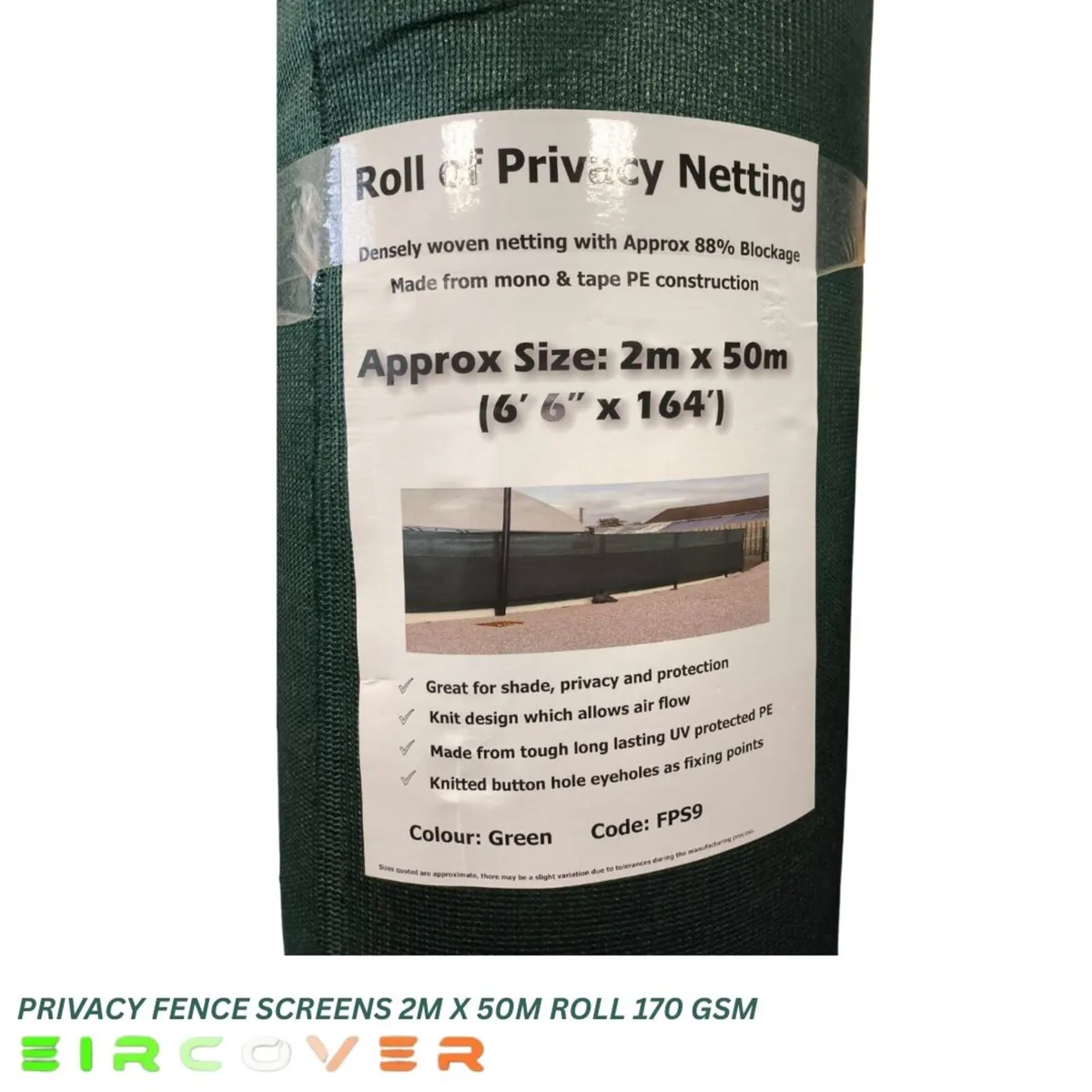 Privacy Fence Screens 2m x 50m (6.5'x164')170 gsm - Image 3