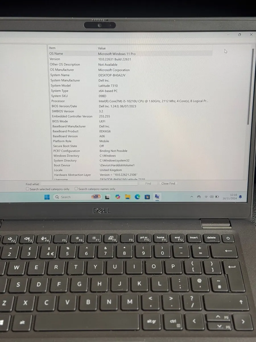 Dell Latitude 7310 Laptop i5/16GB/256SSD/FHD - Image 4