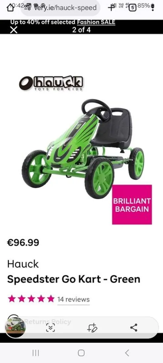 Hauck go kart brand new - Image 1