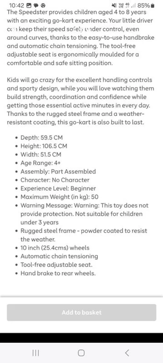 Hauck go kart brand new - Image 4