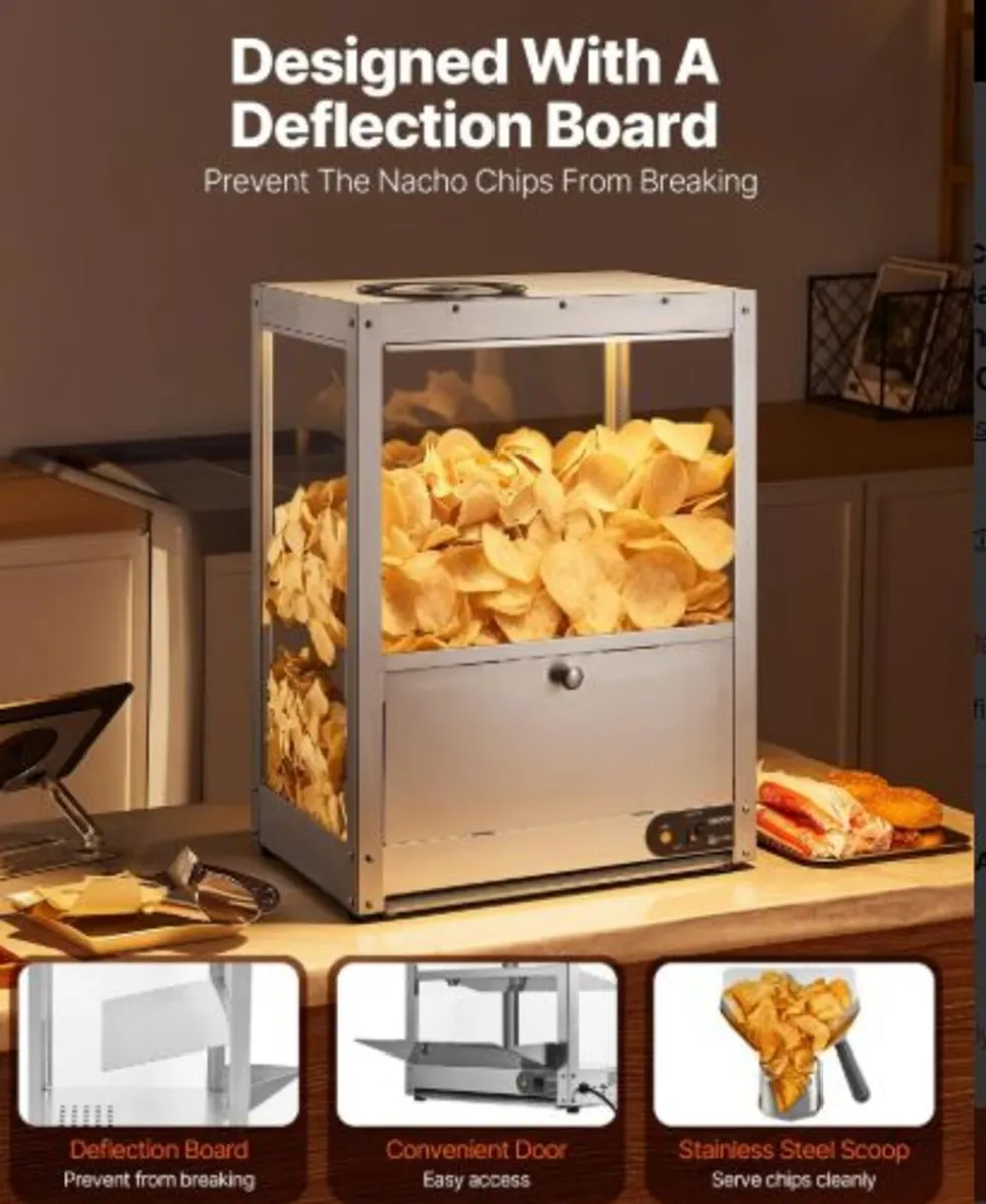 Commercial Nacho Chip Warmer, 80L Chip Warmer - Image 3