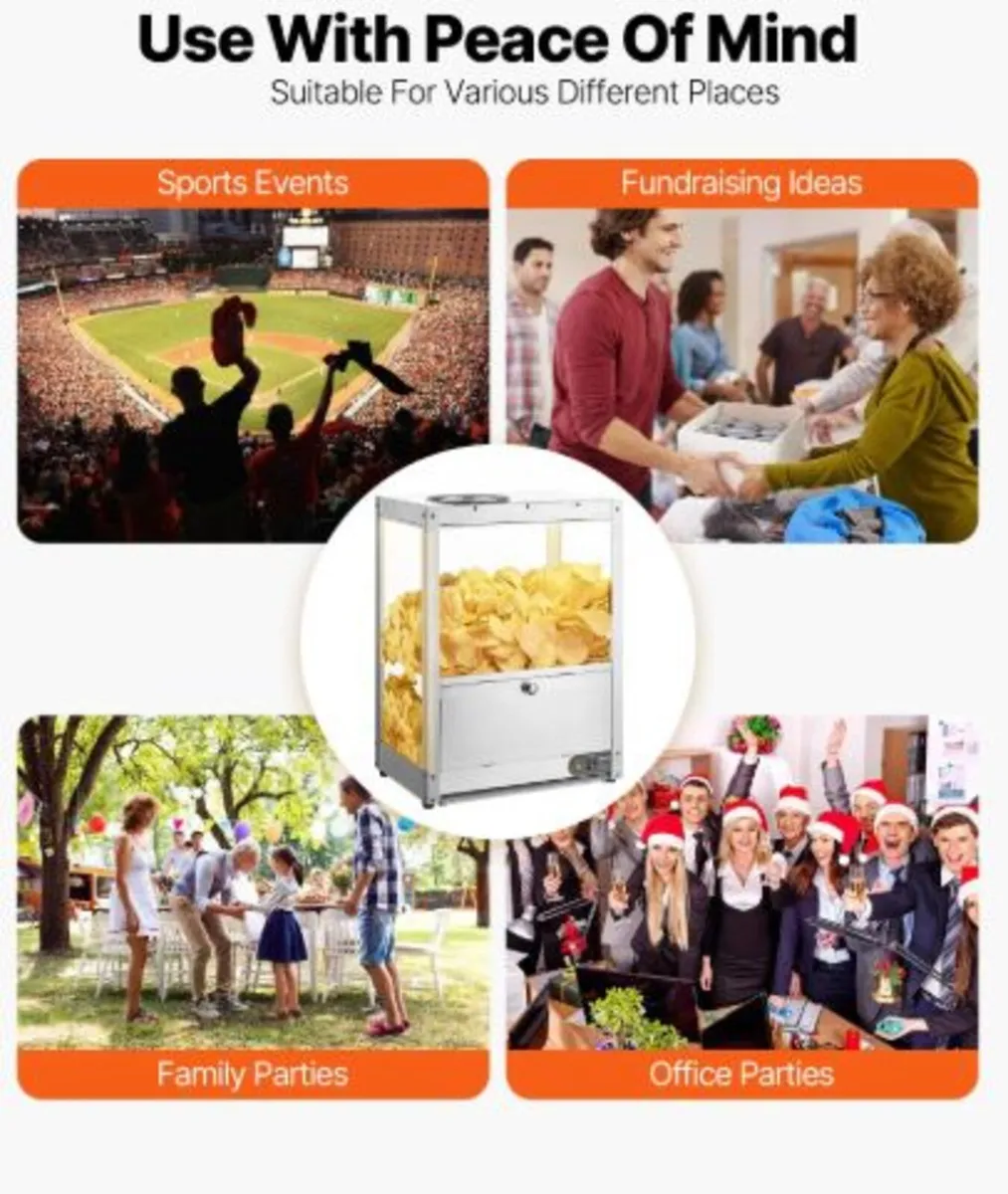 Commercial Nacho Chip Warmer, 80L Chip Warmer - Image 4