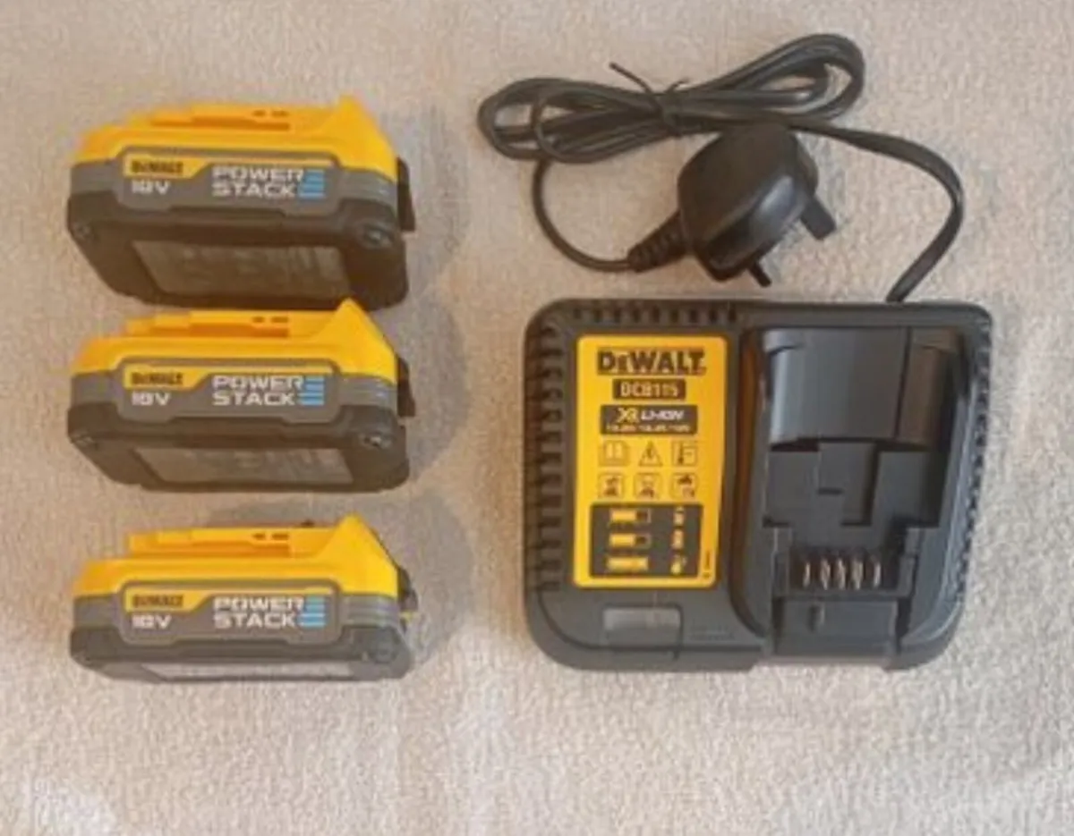 DeWalt Powerstack Batteries and Charger