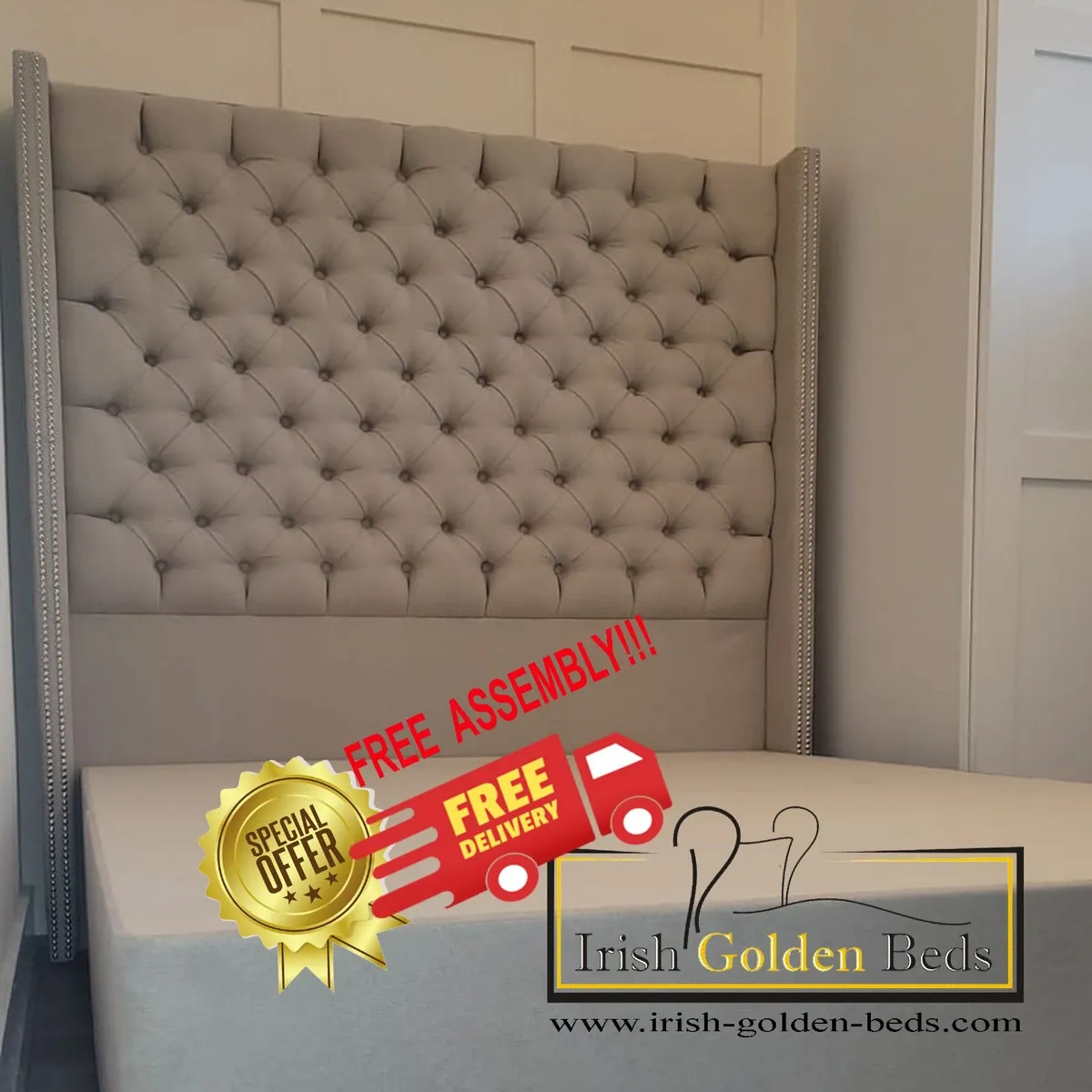 bed frame and headboard, free delivery - Image 4