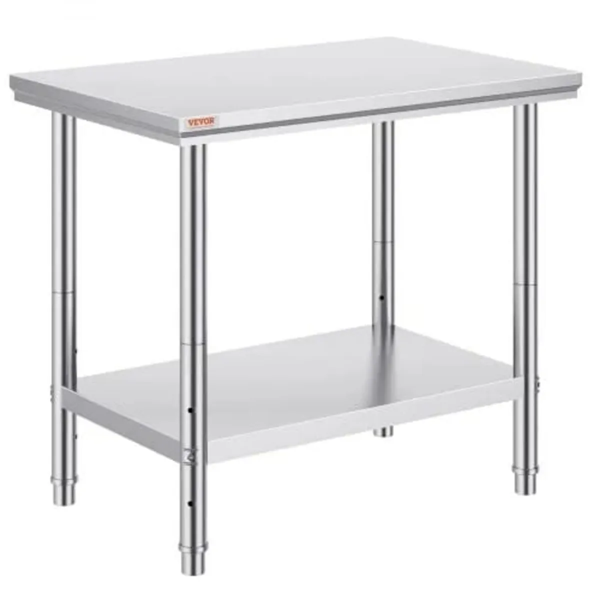 Stainless Steel Prep Table, 900x600x800 mm, 700 lb - Image 1