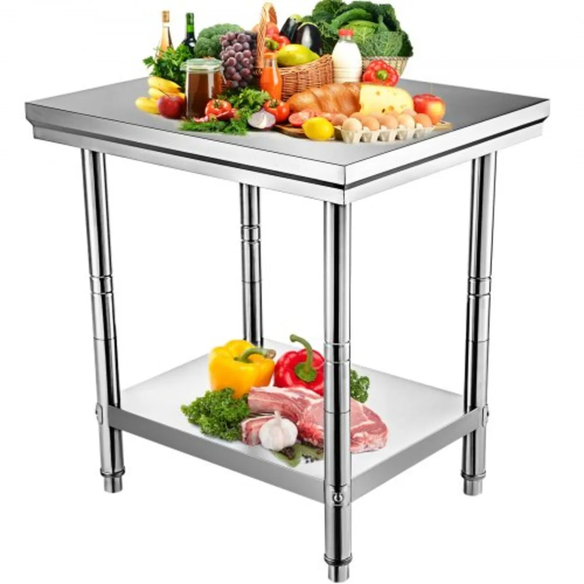 Stainless Steel Prep Table, 24 x 30 x 31 Inch, 700 - Image 1