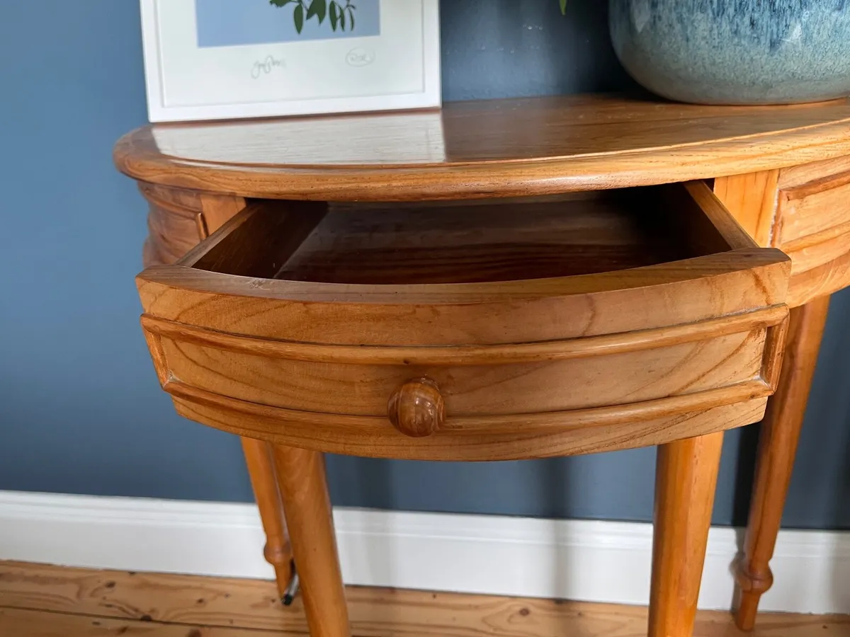 Console Table Demi Lune Table Sideboard - Image 2