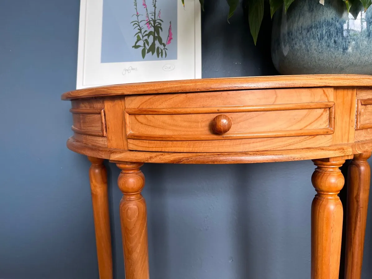 Console Table Demi Lune Table Sideboard - Image 4