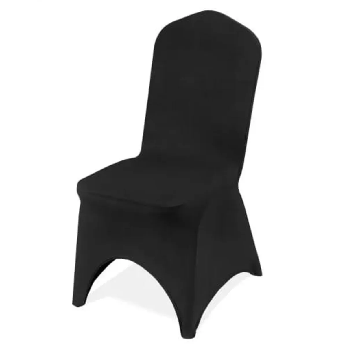 Black Stretch Spandex Folding Chair Covers, Univer - Image 1