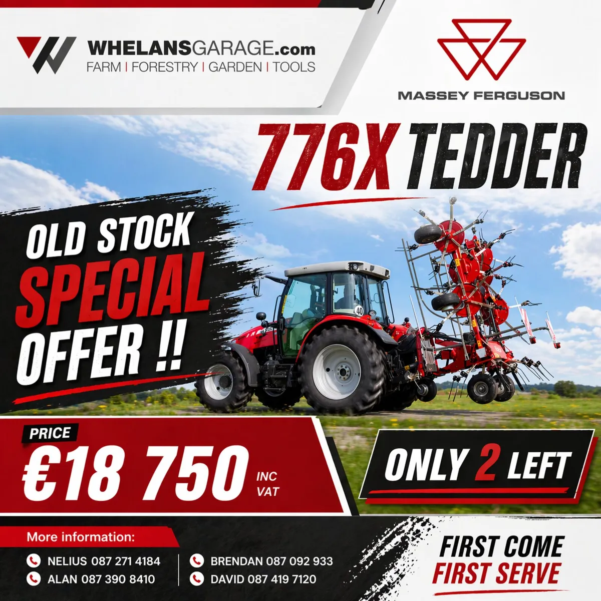 MASSEY FERGUSON 776X TEDDER - Image 1