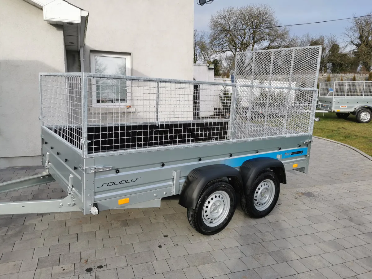 8x5 Trailer with mesh and ramp - Image 2