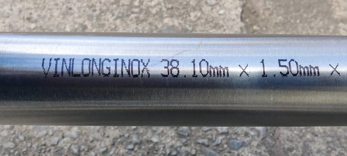 Stainless steel tube seamless 38mm ×1.5mm×1.9m - Image 1