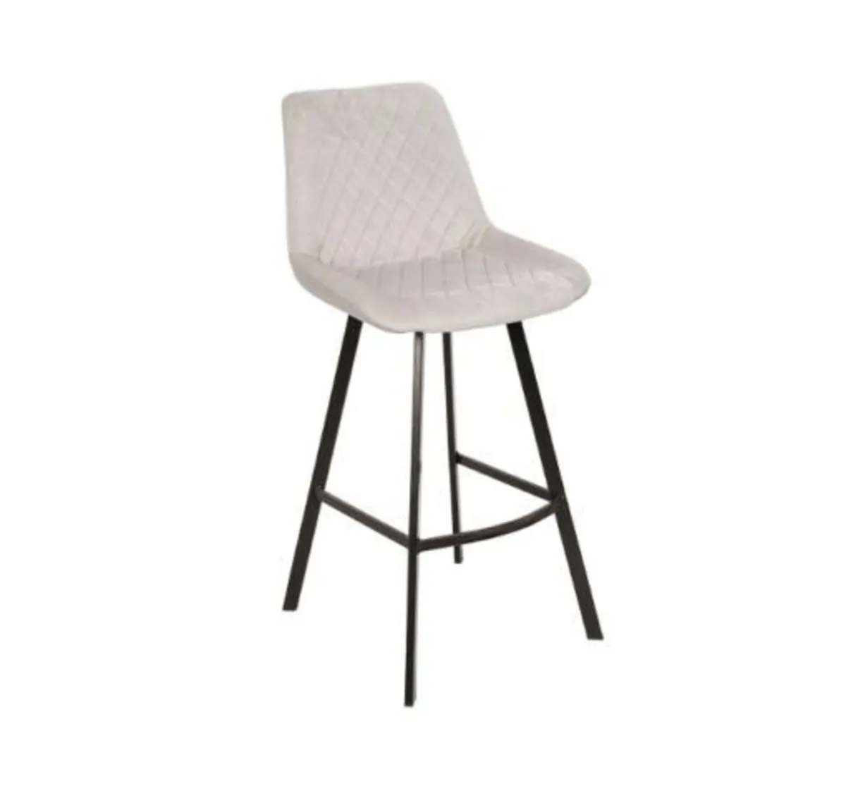 Luka Navy Velvet Bar Stool – Stylish Loft Design - Image 4