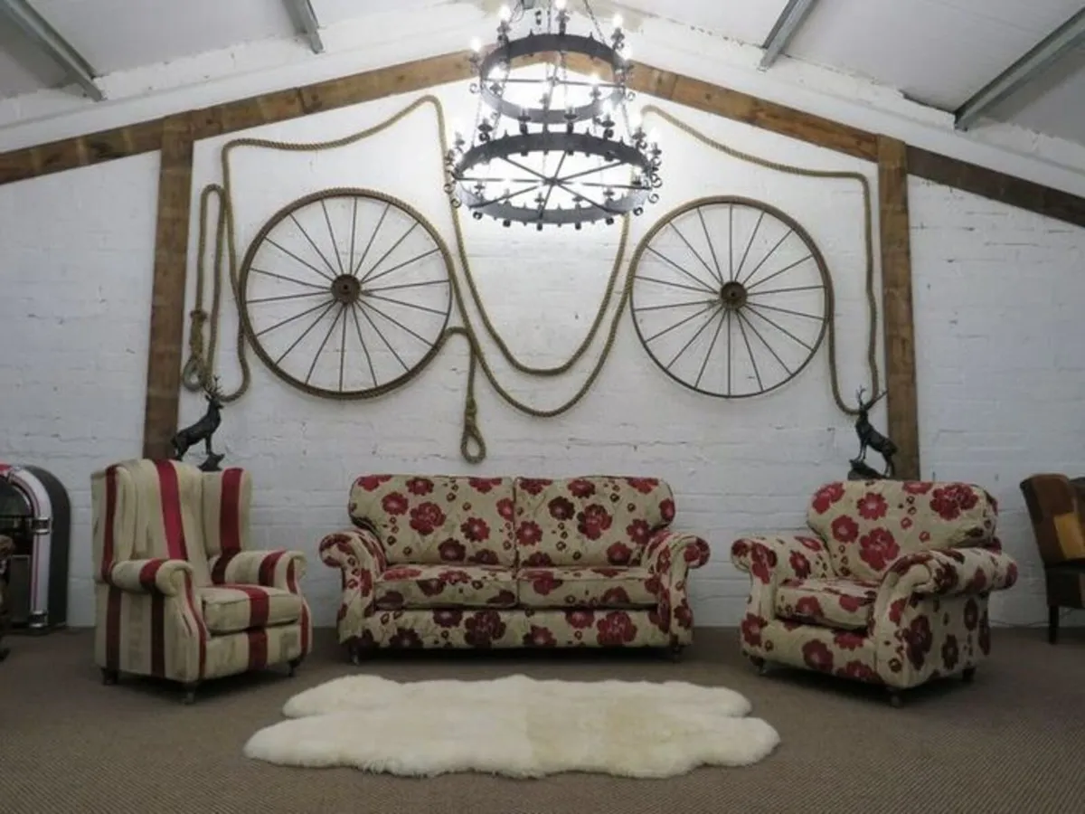 2 x-Large Gothic Chandeliers 4' Wide  (995 Each) - Image 3