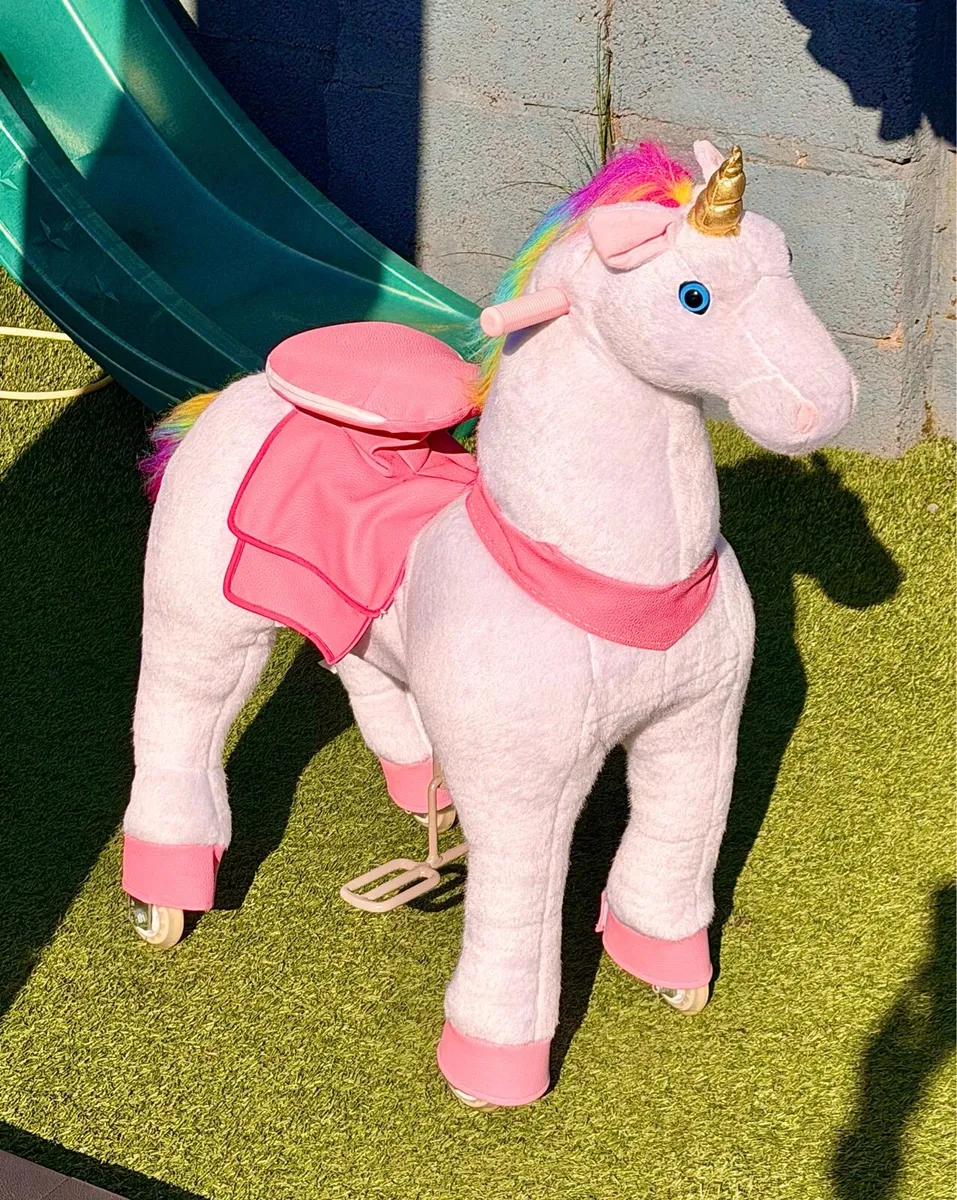 Ride On Unicorn Pony Horse Cycle (like new) - Image 1