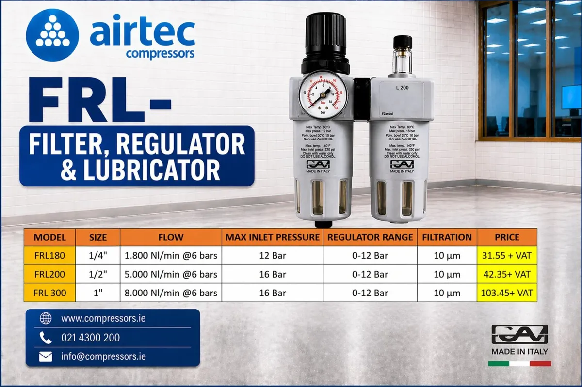 COMPRESSOR-FILTER-REGULATOR-LUBRICATOR- IN STOCK - Image 3