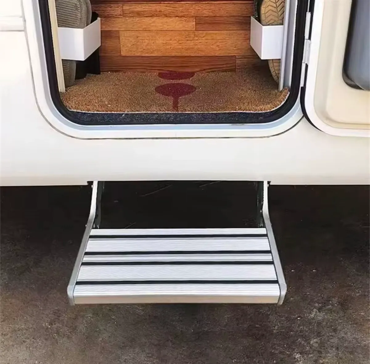 Folding Ladder Step Motorhomes Aluminum - Image 2