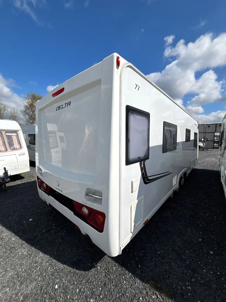 2014 Lunar 4 Berth Fixed Island Bed Caravan - Image 4