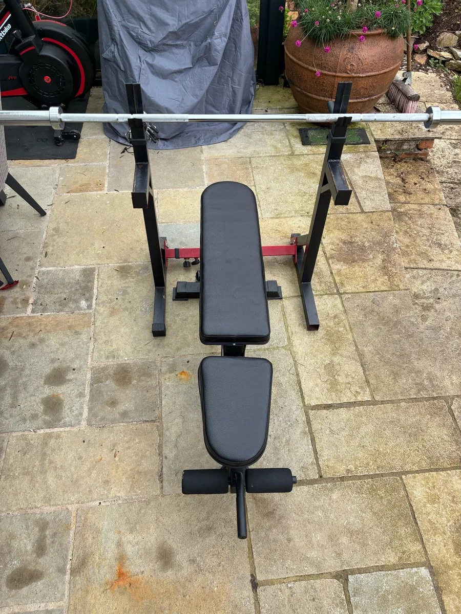Home Gym Set-Up (Bench, Rack, Olympic Barbell) - Image 4