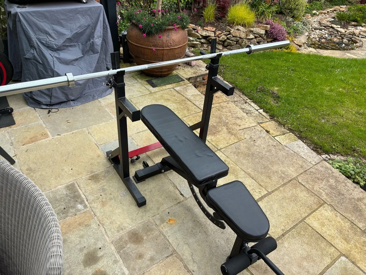 Home Gym Set-Up (Bench, Rack, Olympic Barbell) - Image 3