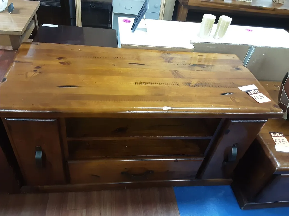 WOODEN TELEVISION CABINET - Image 1
