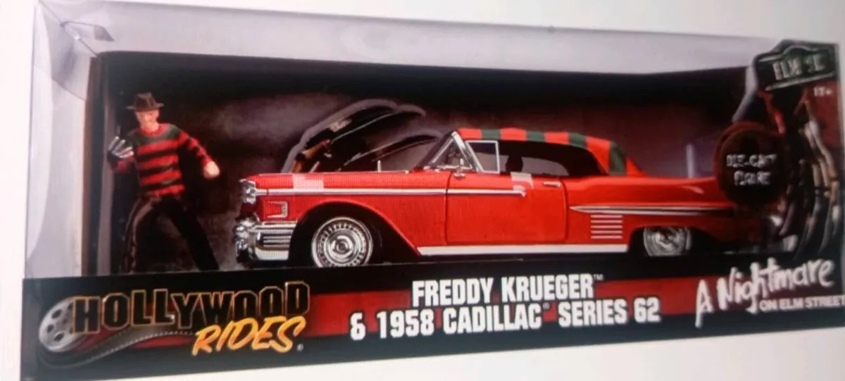JAJA TOYS 1-24 SCALE FREDDY KRUEGER CADILLAC - Image 1