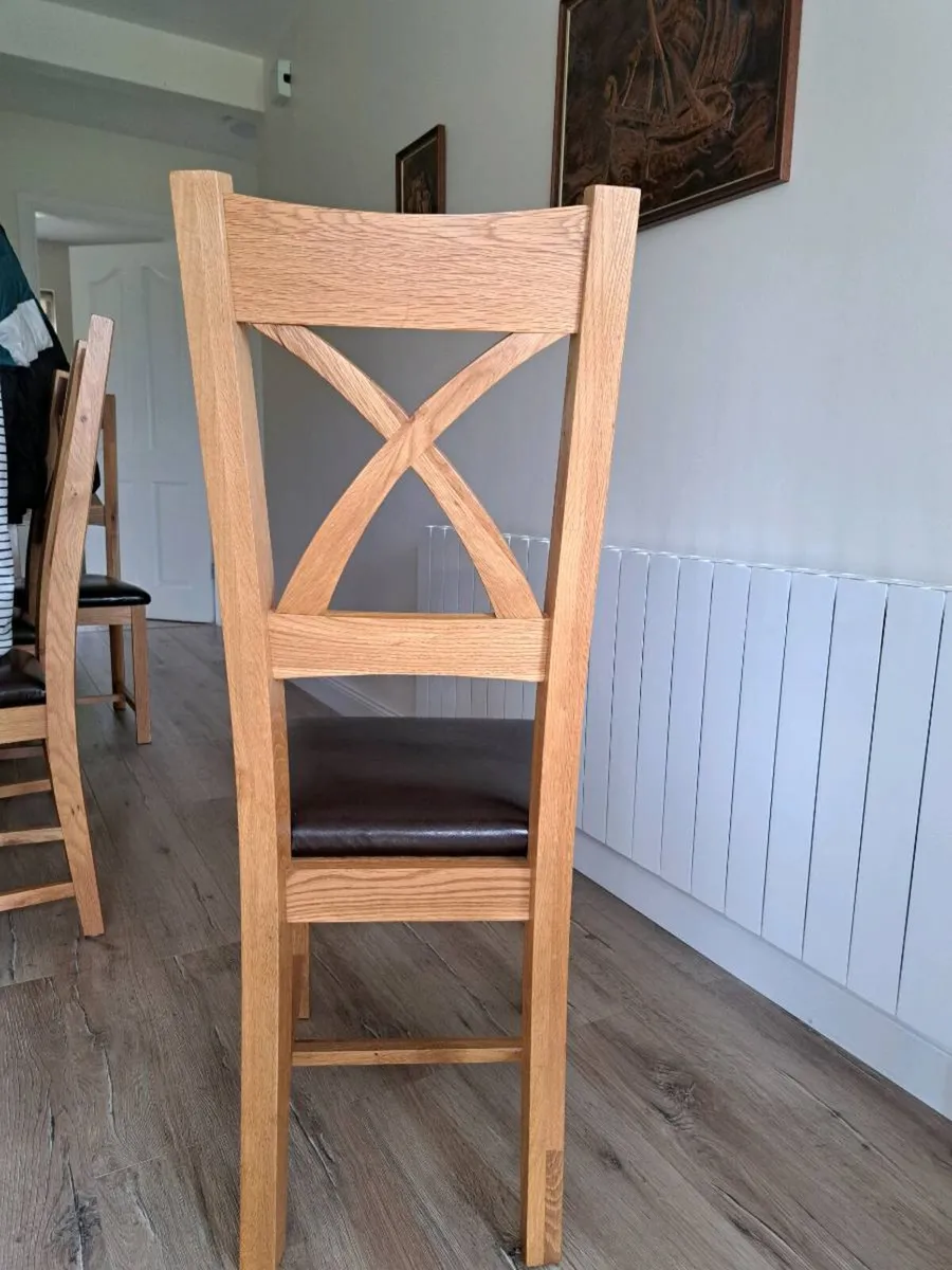 Dining room chair set of eight. - Image 4