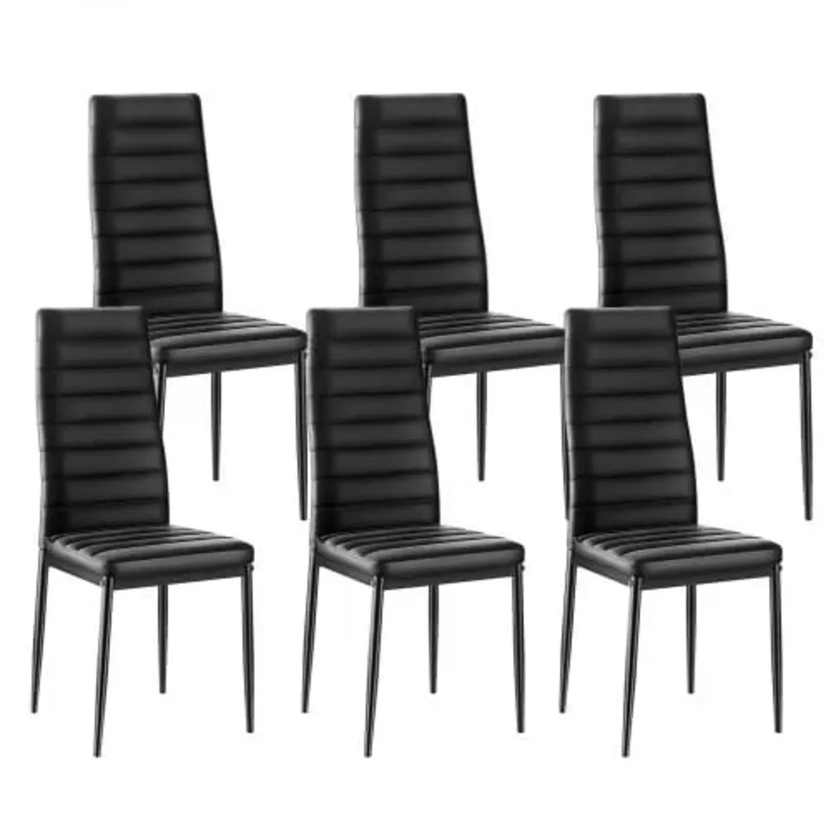 Modern Dining Room Accent Chairs Set of 6, Upholst - Image 1