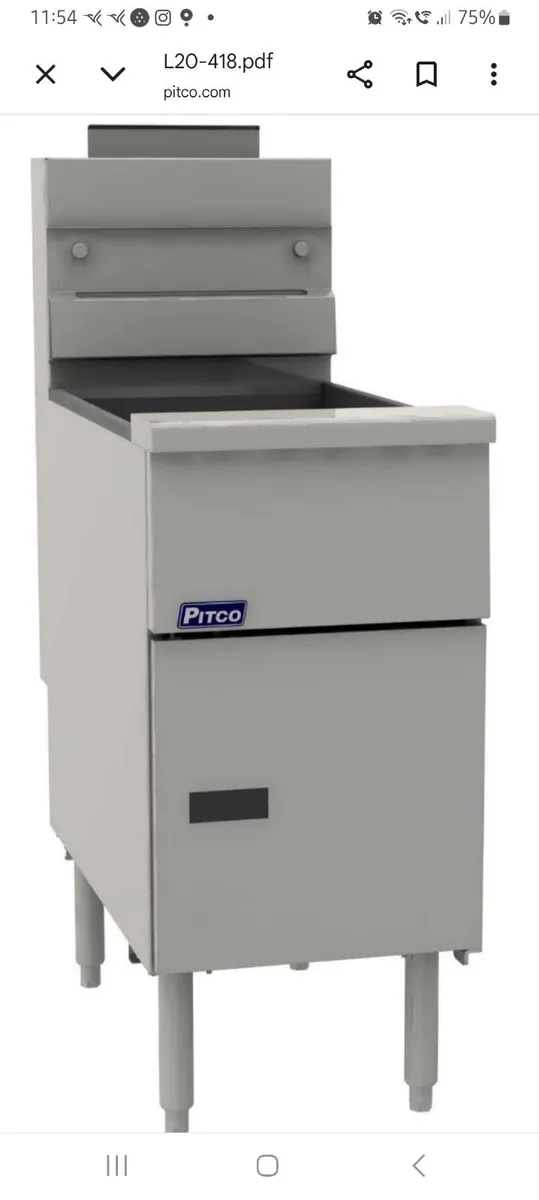 New Pitco VF35 NG Fryer