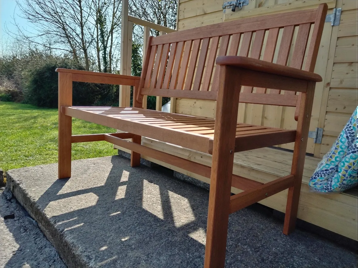 Garden 2 Seater Bench and Cushion €160 - Image 1