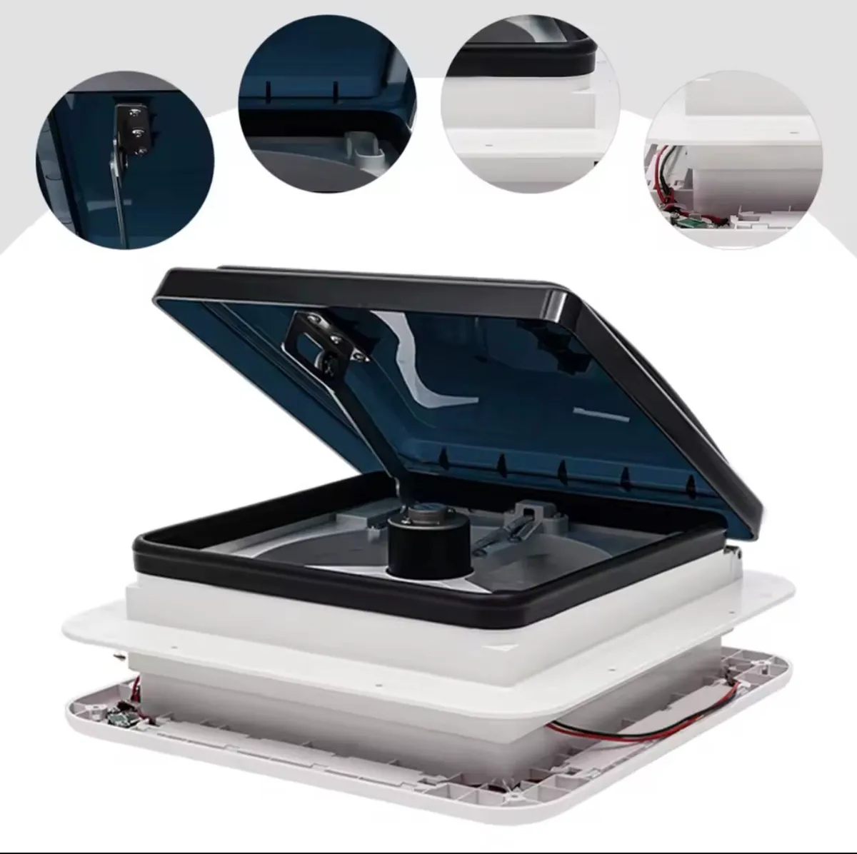 Caravan Roof Vent Fan 12V RV Ventilation Exhaust - Image 3