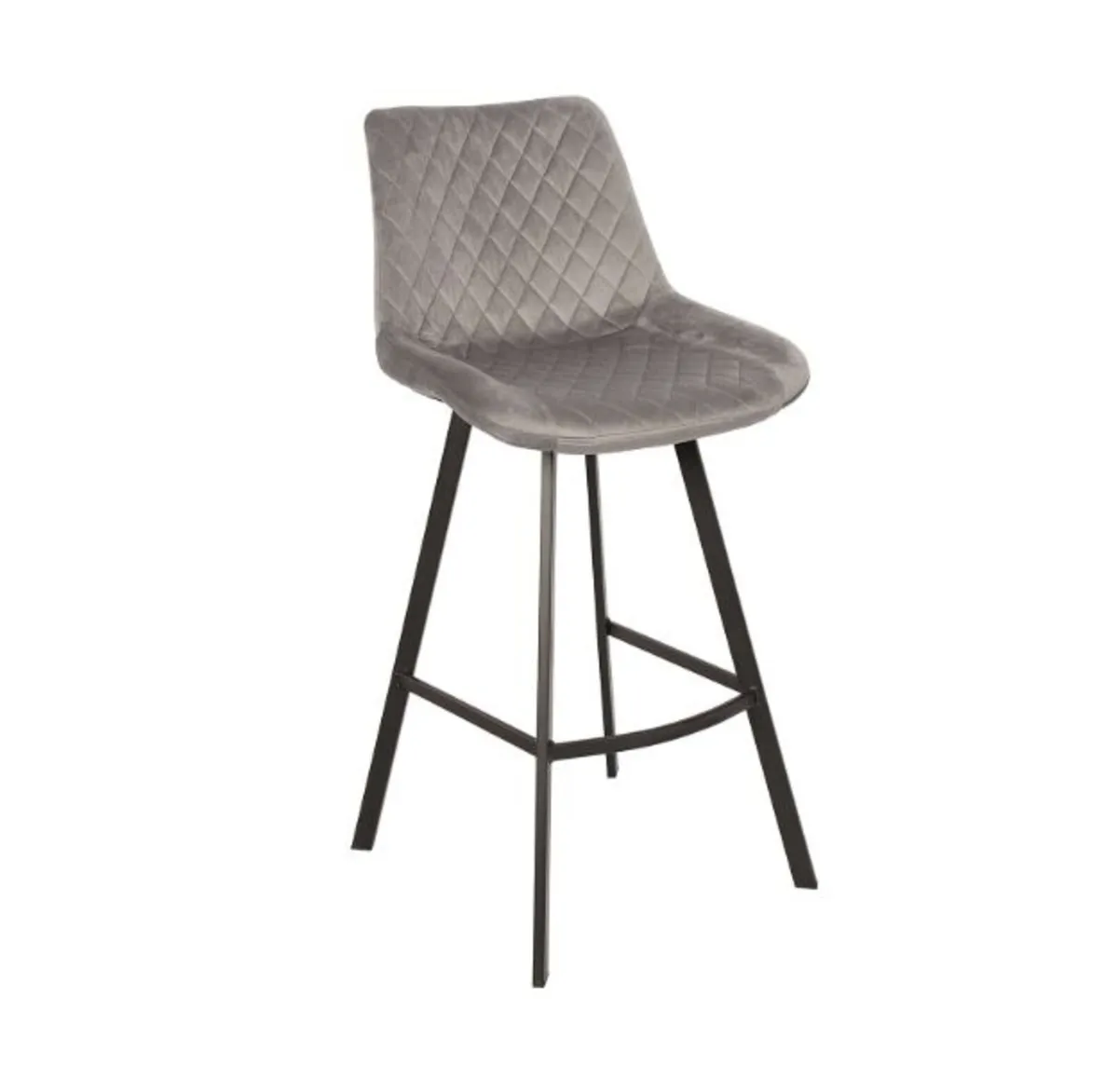 Luka Navy Velvet Bar Stool – Stylish Loft Design w - Image 2