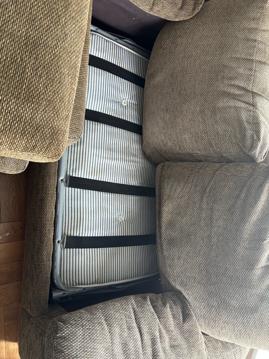 2 seater couch & footstool - Image 2