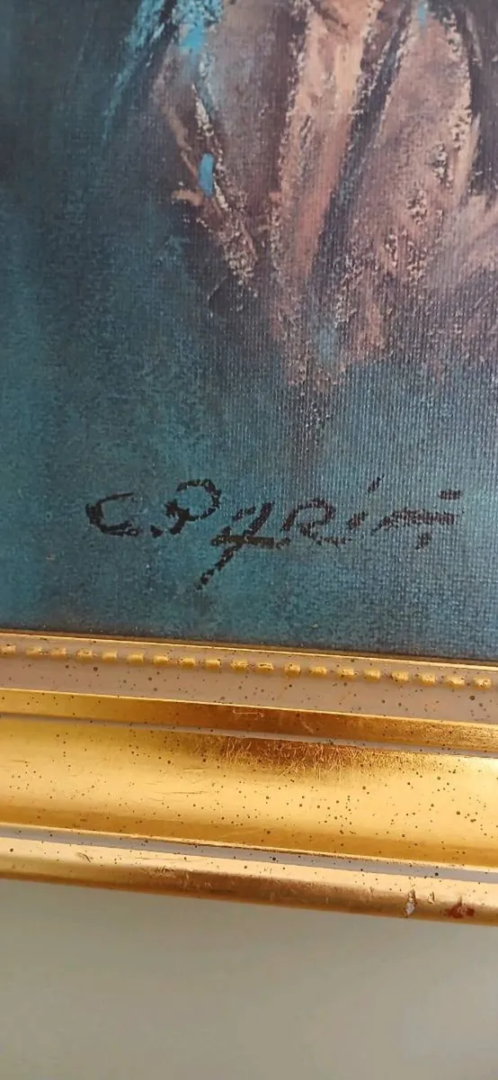 Mid-century Print Of Girl - Image 3