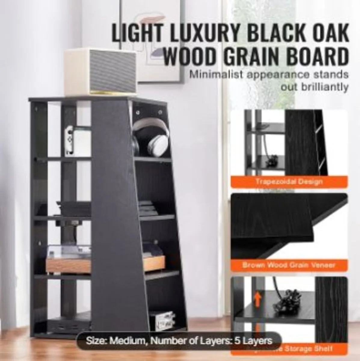 5-Tier AV Media Stand - Image 4