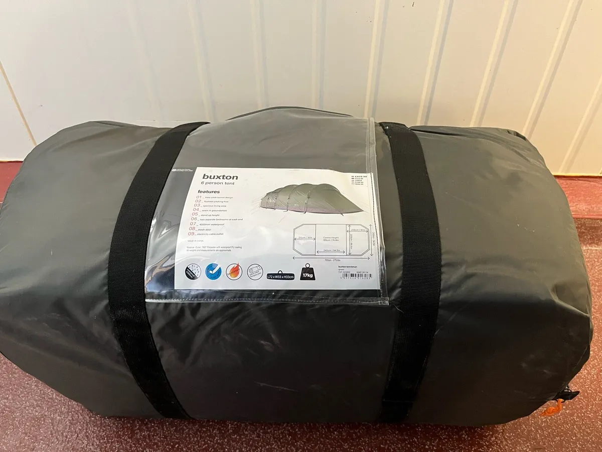 Buxton 6 person tent brand new