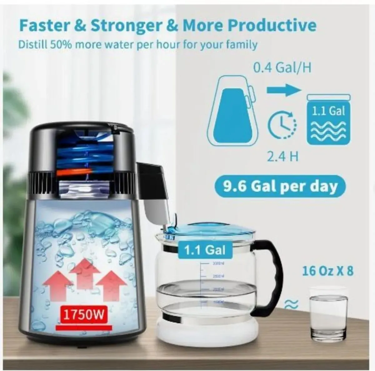 Water Distiller 4L 1.5L/H Distilled Water Maker - Image 2