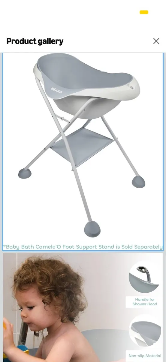Baby bath with stand - Image 1