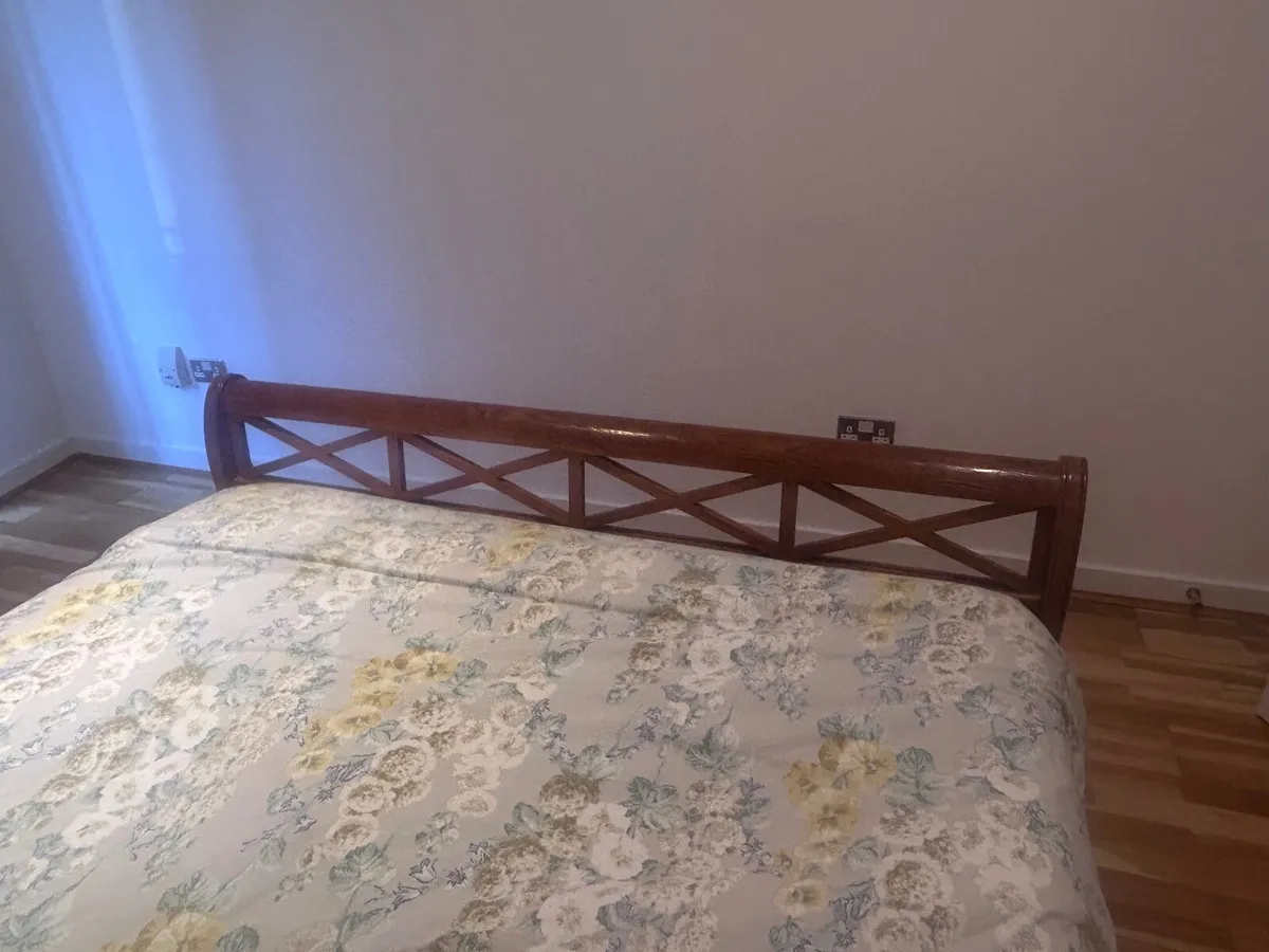 King size wooden bed - Image 2