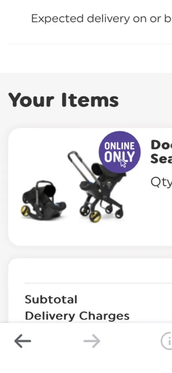 Isofix base & Doona car seat and pram 0+ Black