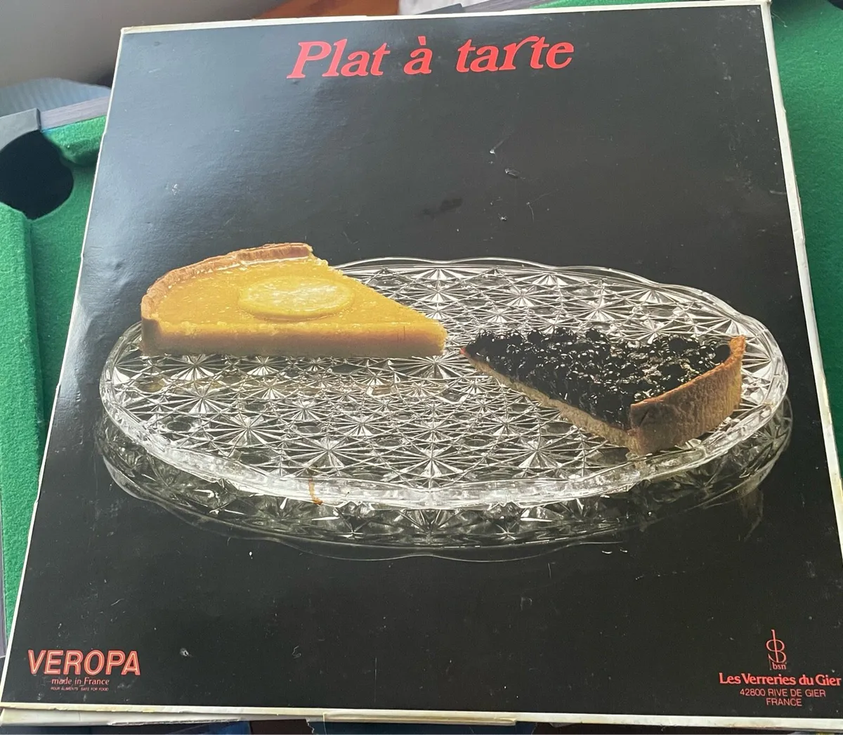 Glass Tart plate/serving plate - Image 1