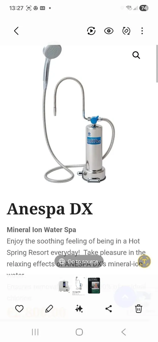 Anespa Mineral Water Ion Shower Spa - Image 1