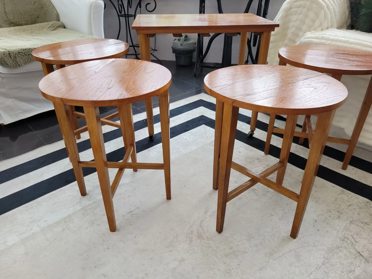 Paul Hundeva Teak Nesting Tables Immaculate sought - Image 3