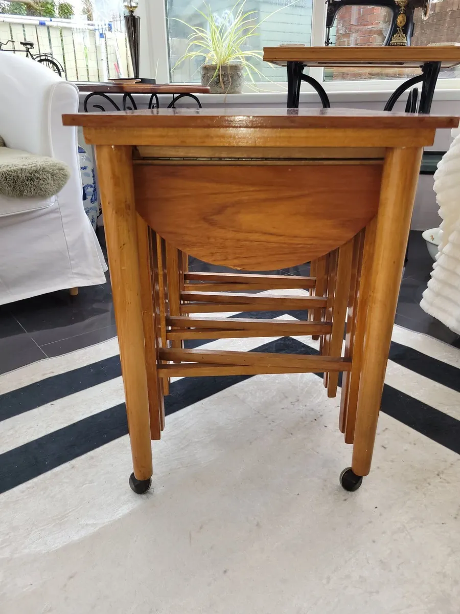 Paul Hundeva Teak Nesting Tables Immaculate sought - Image 1